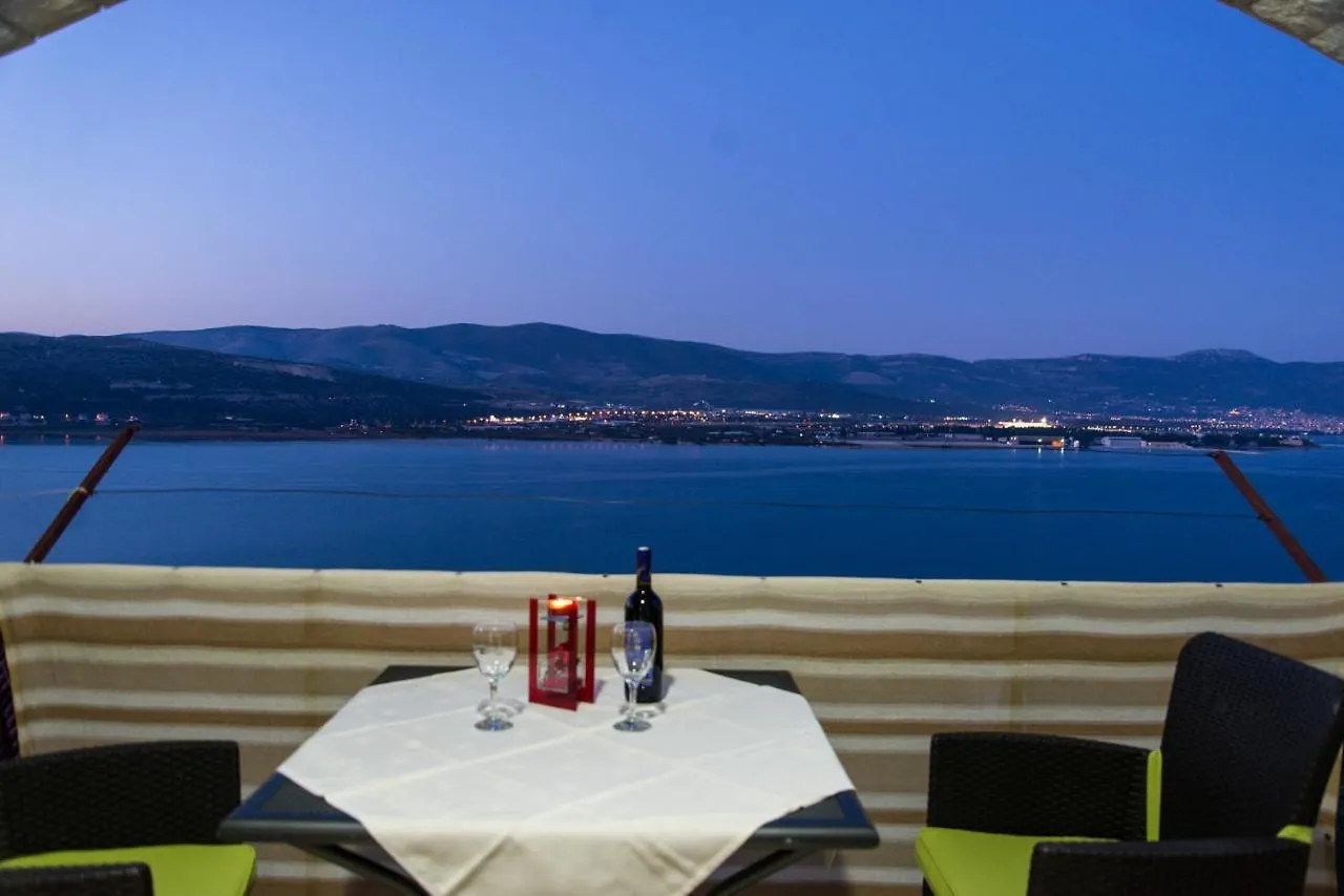 Holidays Apartments Slanada With Terrace And Sea View, Near The Beach & Town Trogir, Free Parking, Quiet Place On Peninsula Ciovo  Trogir