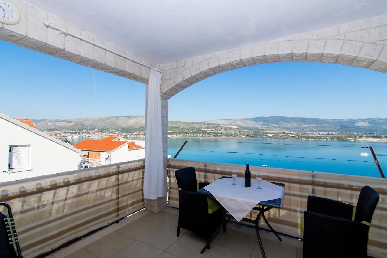 Holidays Apartments Slanada With Terrace And Sea View, Near The Beach & Town Trogir, Free Parking, Quiet Place On Peninsula Ciovo