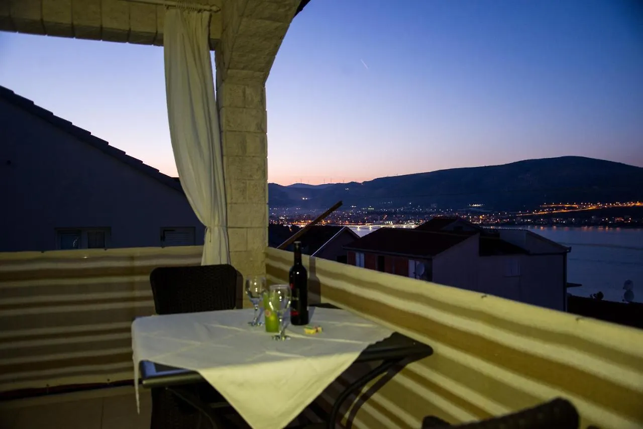 Holidays Apartments Slanada With Terrace And Sea View, Near The Beach & Town Trogir, Free Parking, Quiet Place On Peninsula Ciovo